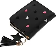 [Yardenfun] Elegant Small Wallet for Women Polyester Pu Card Bag Compact and Portable Design