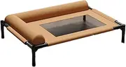 Qianly Elevated Pet Bed Raised Cot Washable Sturdy Hammock Dog Cat Bed for Puppy Kitten, 66cmx45cmx17cm