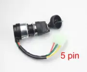 5 Wire On-Off Ignition Key Barrel Switch 50cc 150cc 250cc Dune Buggy Go Kart UTV