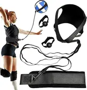 Volleyball Training Equipment | Solo Serving Aid Tools | Volleyball Training Stretch Band Set for Spiking Passing Serving Skill Practice for Outdoor Indoor