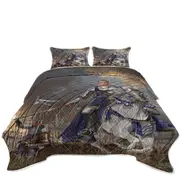 Fantasy Art the Usurper Two White Knights Coverlet