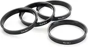 Carkio Car Hub Centric Rings 72.6-65.1 mm Set of 4 ABS Plastic Hub Rings