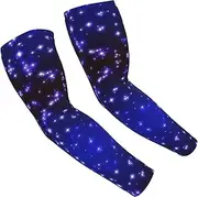 [FSCEV] Bright Stars Sun Protection Arm Sleeves Outdoor Essentials Cooling Compression Golf Hiking Cycling