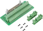 Male Header Terminal Block Connector, PLC Terminal Block Connector, Screw Terminal Block Connector, DIN Rail Mount with Bracket, for PLC, Servo