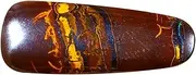 [Deluxe Gems] 12.36 ct Fancy Shape (26 x 10 mm) Multi Color Australian Koroit Boulder Opal Natural Loose Gemstone, gemstone, Boulder Opal
