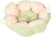 Abaodam Cute Cactus Fluffy Dog Bed for Dogs Cozy Cat Bed for Winter Spacious Sleeping Area Secure Nonslip Base Adorable Design for Indoor Comfort