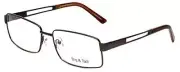 Big&Tall#6 by Vivid Men Designer Metal Reading Eye Glasses 61mm Shiny Brown+1.00