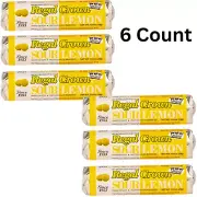Regal Crown Lemon Candy – 6 Rolls – Old-Fashioned Sour Citrus Hard CandyRegal Cr