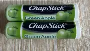 x2 CHAPSTICK GREEN APPLE