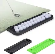 GoSports All-Weather Golf Ball Tray with 24 Ball Capacity - Black or Green - Compatible with All Hitting Mats