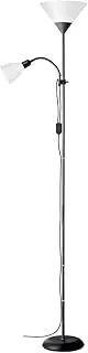 [Brilliant] lamp Spari uplighter Reading arm Black/White | 1x A60, E27, 60W, Suitable for Standard Lamps (not Included) | Scale A ++ to E | with Cord Switch