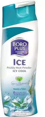 Boro Plus ICE Prickly Heat Powder ICY COOL Neem Tulsi 8 Benefit Talc150g