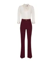 Elisabetta Franchi Horsebit Combined Jumpsuit IT40 Brown