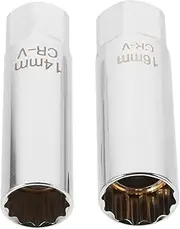 WEKADRIN 2pcs Spark Plug Removal Kit High Performance Point Drive Magnetic Sockets for Mechanics Durable Chrome Vanadium Lightweight and Portable Design
