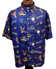 *New* ARIZONA DIAMONDBACKS XL Budweiser Anniversary All-over Print Button Shirt
