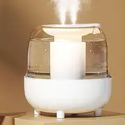 Cool Mist Humidifiers for Home Baby Humidifier 4L large capacity Easy to operate and clean Usb Air Humidifier With silver ion purification for Office, Bedroom, Etc. (White)