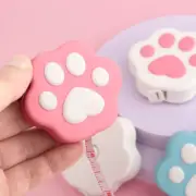 4 PCS Body Tape Measure Cat's Paw Mini Waistline Clear Scale