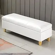 Padded Upholstered Bench for Bedroom Entryway Living Room Kitchen Hallway Indoor End of Bed Dining Bench (F 60 * 40 * 40cm)
