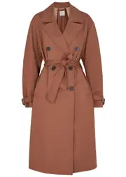 Forte_forte Cotton Gabardine Trench Coat - Chocolate - 2 (UK 10 / S) 2 (UK 10 / S)
