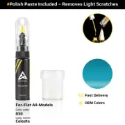Touch Up Paint For Fiat All Models 030 Celeste With Polish Paste