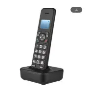 D1102B Cordless Phone with Answering Machine Caller ID Call Waiting 1.6 inch Bac