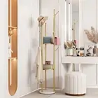 Floor Freestanding Coat Rack Stand Hall Tree Entryway Clothes Hats Bags Hangers