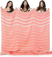 Extra Large Throw Blanket Giant Turkish Beach Towel Airplane Travel Essentials Camping Gear Must Haves Accessories Flight Hawaii Honeymoon Summer Vacation Stuff Camper Roadtrip Road Trip Gadgets