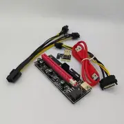 GPU Riser V009S 6 PIN + SPLITTER 18 AWG PCIe Kit MOLEX GPU Mining ETH USB