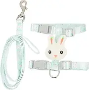 Sosoport Cat Leash Harness Pet Traction Strap Cat Harness and Collar Breathable Pet Pulling Rope Outdoor Walking Leash Lightweight and Comfortable