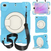 MCC Kids Shockproof Strap iPad 9.7 2018 6th Gen Apple Case Cover Ring [Sky Blue]