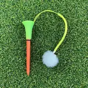 Golfing Tee with Rope Prevent Loss Ball Stand Durable Stand Portable Reliable