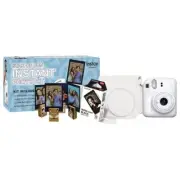 Fujifilm Instax Mini 12 Case & Film Bundle (White)