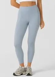 [Lorna Jane] Amy Phone Pocket Ankle Biter Tech Leggings in Blue, Size - XS XS Glacier Blue