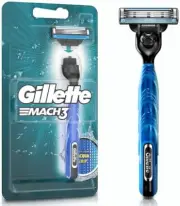Gillette Mach3 Razor for Men with Aqua Grip, 1 Razor Handle + 1 Blade Refill