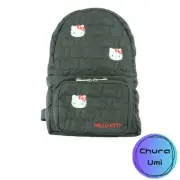Sanrio Hello Kitty Black Quilted Embroidery Combo Backpack
