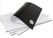 Magnetic Sheets with Adhesive Backing Magnetic Adhesive Sheets Magnetic Contact Paper Peel and Stick Magnets for Dies Storage, Refrigerator, School and Home Projects White 1