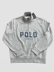 Polo Ralph Lauren Shirt ¼ Zip Sweatshirt Pullover Mens Msrp 125.00 Grey