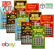 10 Fake Lottery Tickets and Scratch off Cards That Look - Winning $500K - $200K