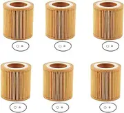 Veulrn 6X 11-42-7-953-129 Engine Oil Filter For- F22 F23 F30 F34 228I 320I 328I 428I 428I 528I X1 X3 Z4 11427953129