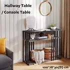 Hallway Console Table Hall Side Entry 3-tier Open Display shelf