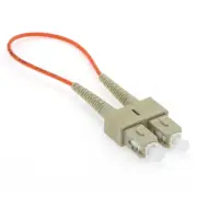 SC OM2 Multi Mode 50/125 Fiber Optic Optical Loopback Tester Cable Cord Orange