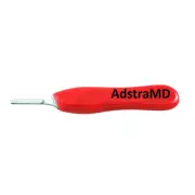 Scalpel Handle #6 Red Color with 10 Surgical Blade # 21 Dental Instruments