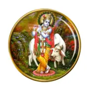 Krishna Hindu Pin Badge