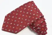 BROOKS BROTHERS MAKERS RED SILK MEN'S Neck Tie W:3 1/2" BY L:60"
