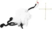 Abaodam Creative Crane Marionette Puppet Wooden Animal Design with Strings for Imaginative Learning Craftsmanship and Interactive Play
