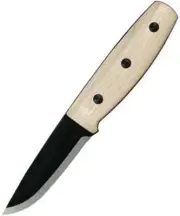 Morakniv Finn BlackBlade Hiking Knife Fixed Blade 14083 Ash Wood Handle w Sheath