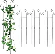 Garden Trellises | Plant Support for Climbing Vines | Rust-Proof Iron Stand for Outside Gardening Backyard Vegetable Cucumber Bean Pea Grape