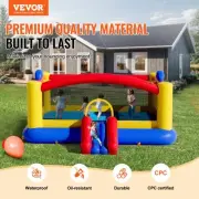 Inflatable Bounce House with Slide and Blower Fun Outdoor Playhouse for Kids 3