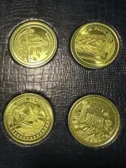 Vintage 1982 World's Fair Collector's 4 Coin Set Knoxville Tennessee MINT