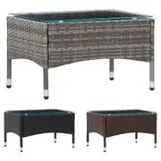 Coffee Table Accent Couch Tea Table Furniture Poly Rattan Multi Colours vidaXL